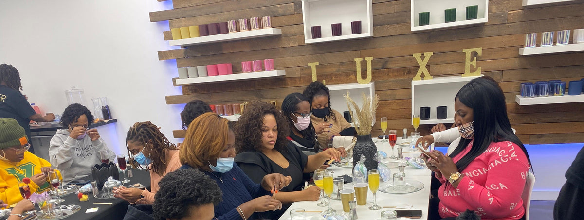 Self-Care Sunday Funday Event Recap: Brunch, Bubbles & Candles at Black Luxe Candle Co Pop-Up in Chicago - Black Luxe Candle Co.
